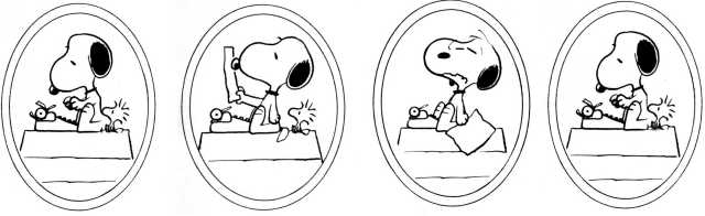 Snoopy-writing